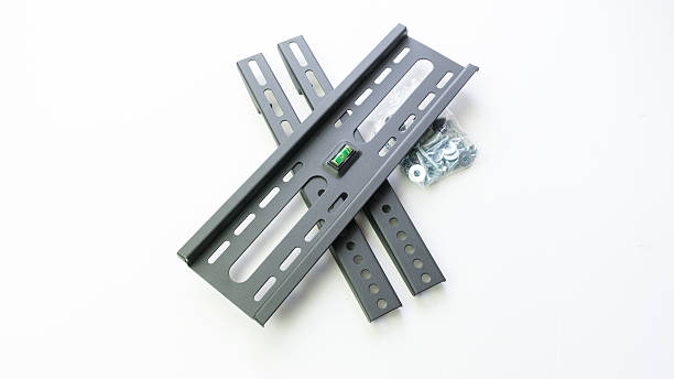 istock Grey color parts of wall mount brackets for LCD display 489911586