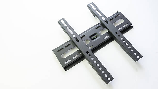 istock Grey color parts of wall mount brackets for LCD display 489911658