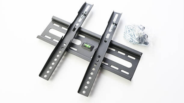 istock Grey color parts of wall mount brackets for LCD display 489911888