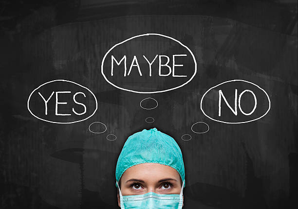 Yes, maybe or no! / Medicine blackboard concept(Click for more)