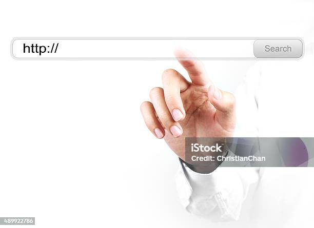 Touch Http Search Bar Stock Photo - Download Image Now - 2015, Accessibility, Adult