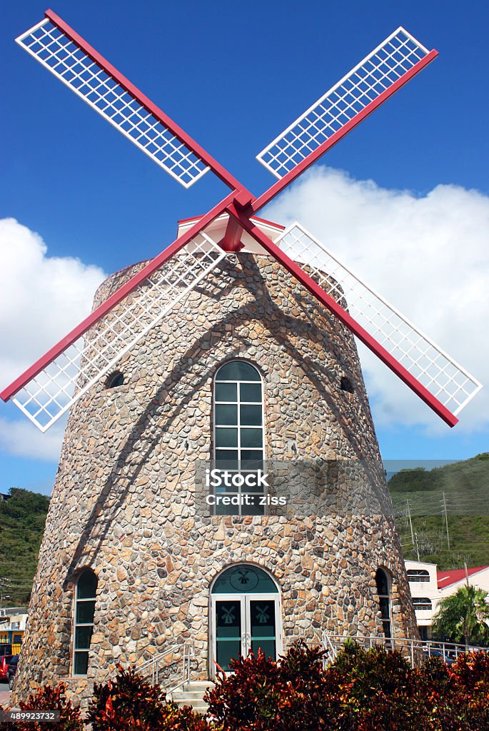 Windmill Historic Windmill in St. Thomas 2015 Stock Photo