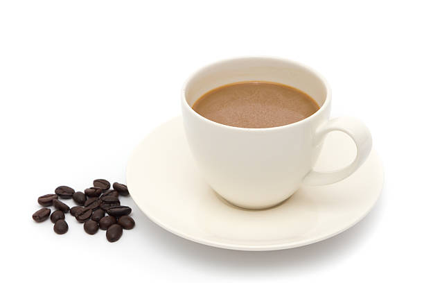 istock Cup of coffee and beans 489926174