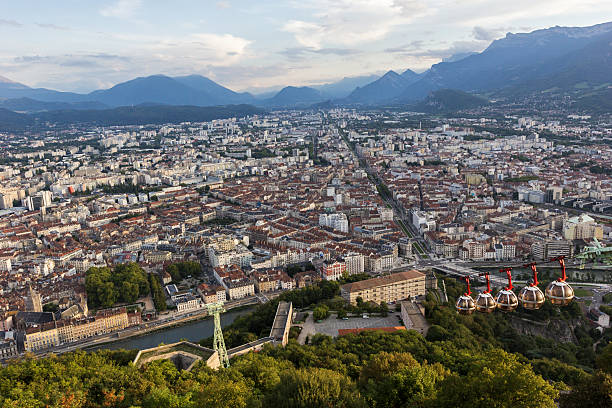 istock Grenoble-Bastille cable car in France 489926818