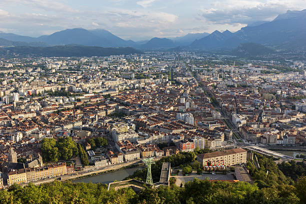 istock View on Grenoble in the evening, France 489926868