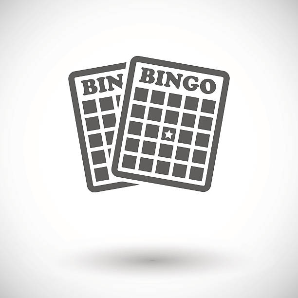 ilustrações, clipart, desenhos animados e ícones de ícone de bingo - perseguição conceito