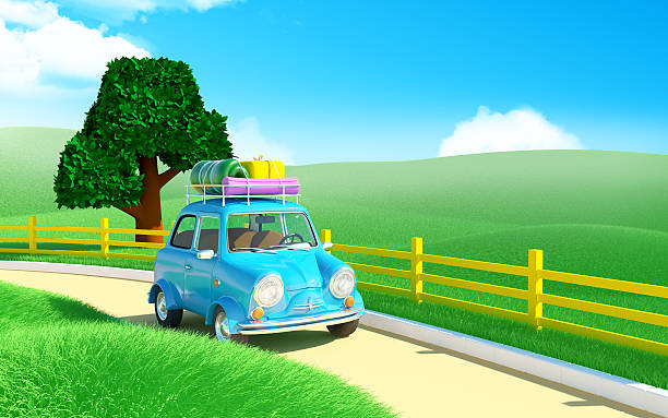 istock small car in farm field 489928714