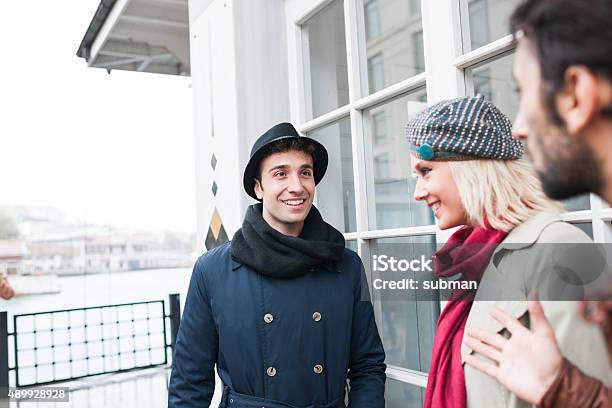 Enjoying The Conversation Stock Photo - Download Image Now - 2015, Adult, Adults Only