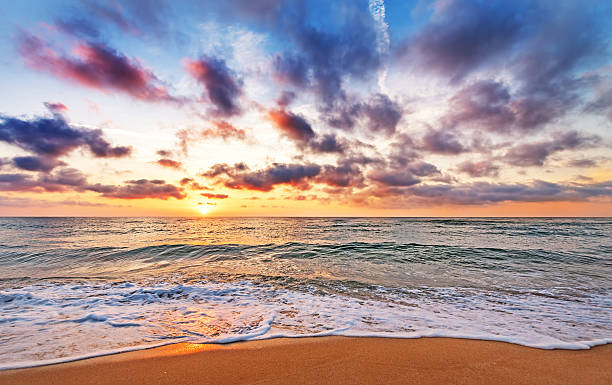 istock Sunrise in the sea. 489929400