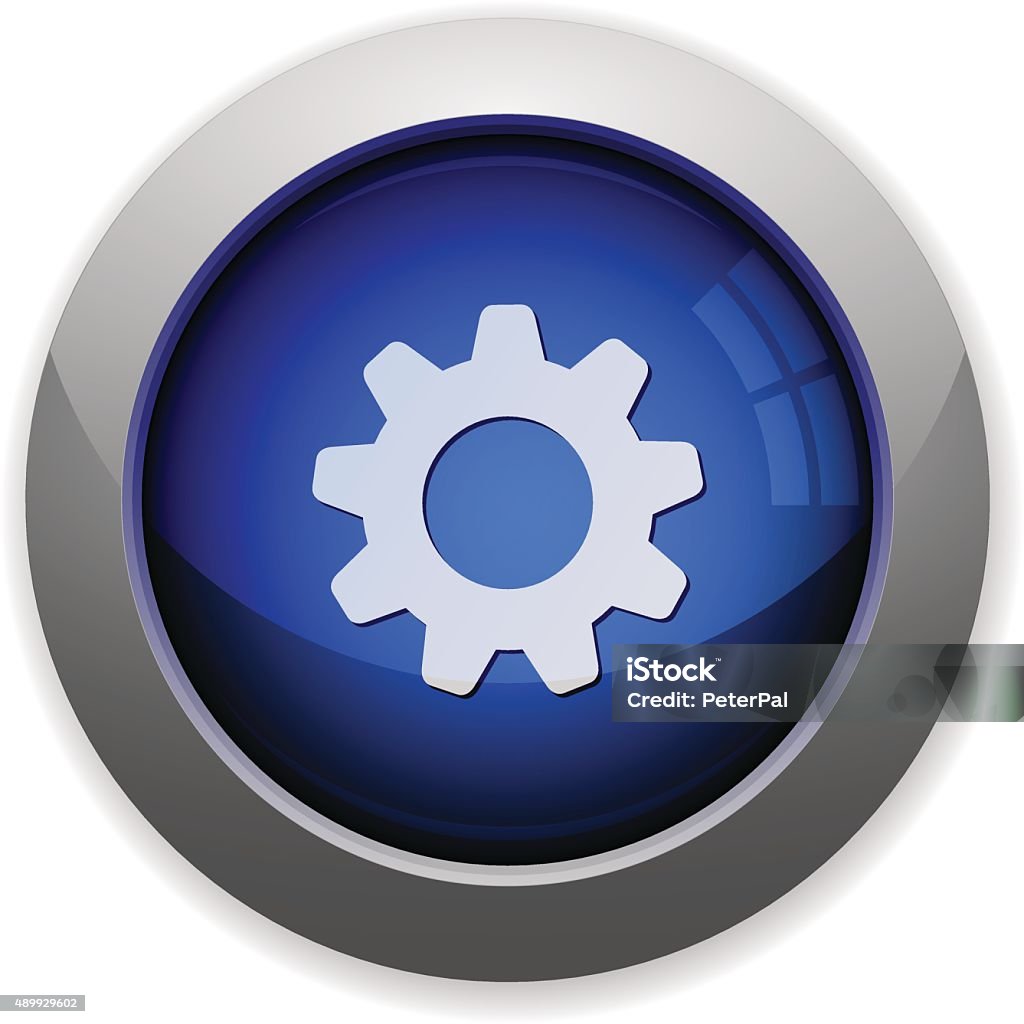 Settings Button Simple Settings Button Stock Illustration - Download Image Now - 2015 ...