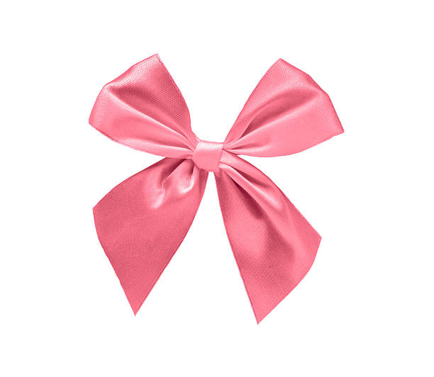 istock Pink ribbon isolated over white 489932884