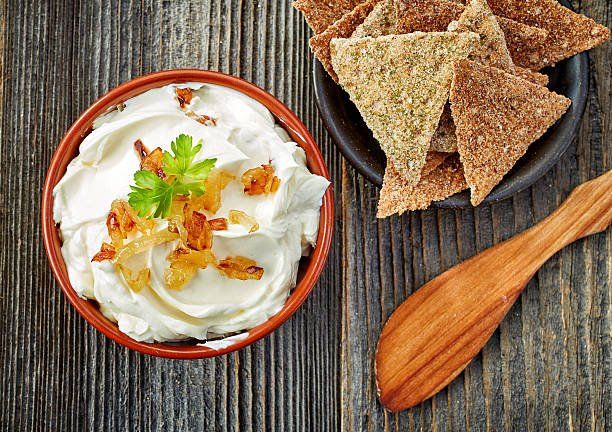 istock bowl of cream cheese with caramelized onions 489933514