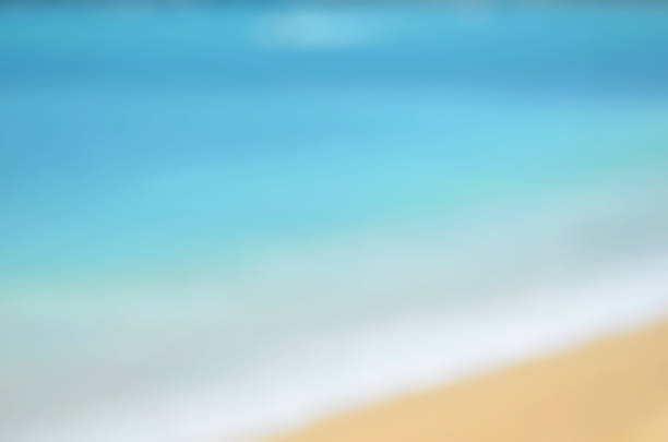 istock Blur tropical beach with sun light abstract background.Travel concept. 489934196