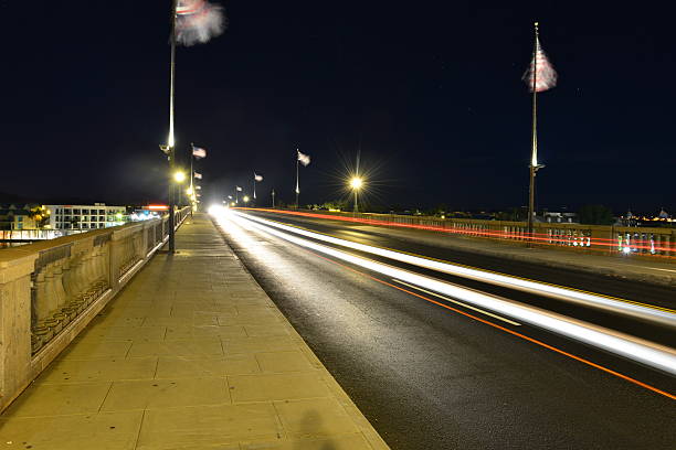 London Bridge is a bridge in Lake Havasu City, Arizona, United States. It is a relocated 1831 bridge that formerly spanned the River Thames in London, England, until it was dismantled in 1967. The Arizona bridge is a reinforced concrete structure clad in the original masonry of the 1830s bridge, which was bought by Robert P. McCulloch from the City of London. McCulloch had exterior granite blocks from the original bridge numbered and transported to America to construct the present bridge in Lake Havasu City, a planned community he established in 1964 on the shore of Lake Havasu. The bridge was completed in 1971 (along with a canal), and links an island in the Colorado River with the main part of Lake Havasu City.