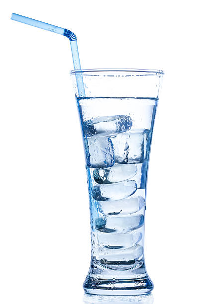 istock elegant tall glass with ice and water drops 489935458