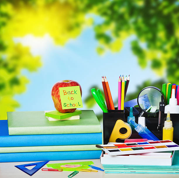 istock school supplies on the background 489937484