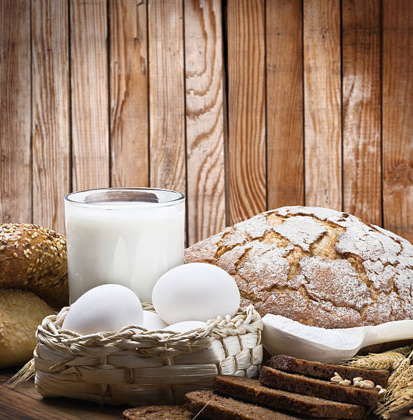 istock fresh baked bread and ingredients 489937524