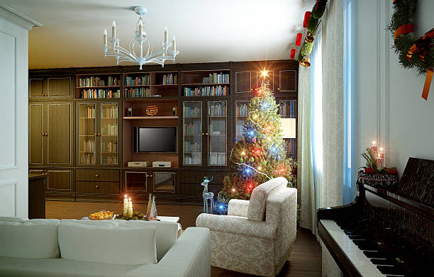 istock Christmas living room 489952574