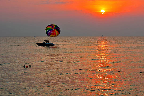 istock Sunset over the sea 489955022