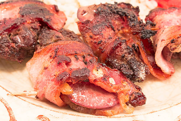 istock Chicken livers in bacon 489955750