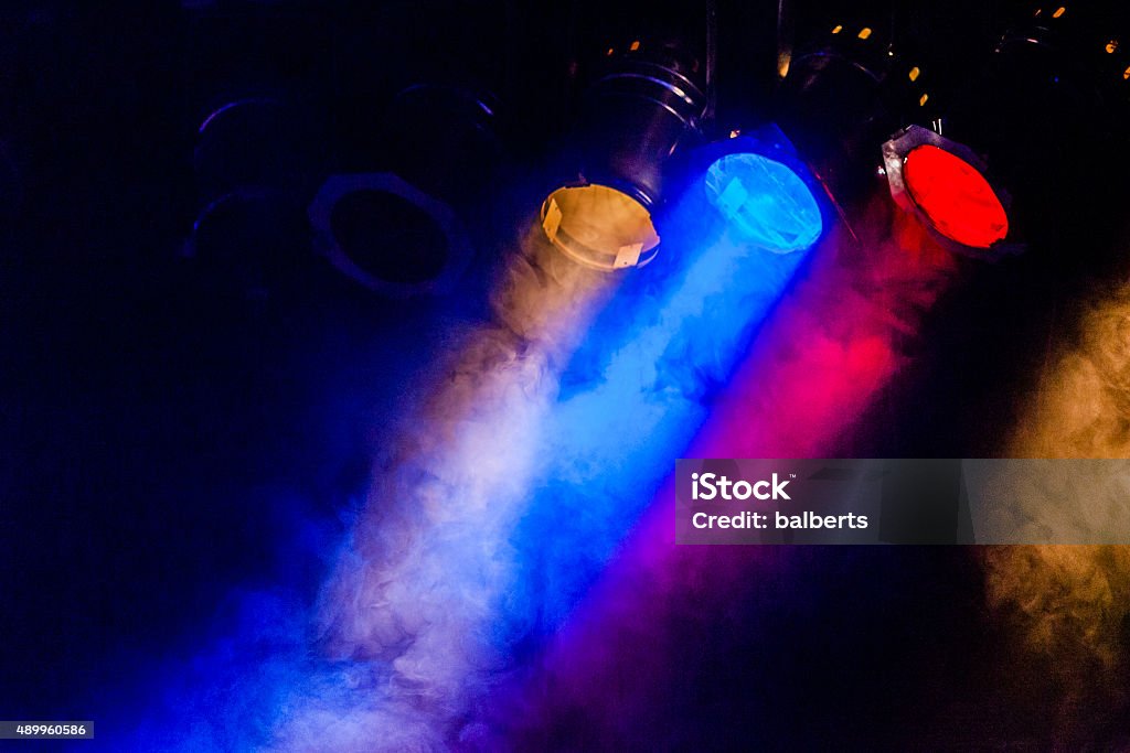 image of real concert lighting Lighting Equipment, Party - Social Event, Popular Music Concert, Classical Concert, People Theatrical Performance Stock Photo