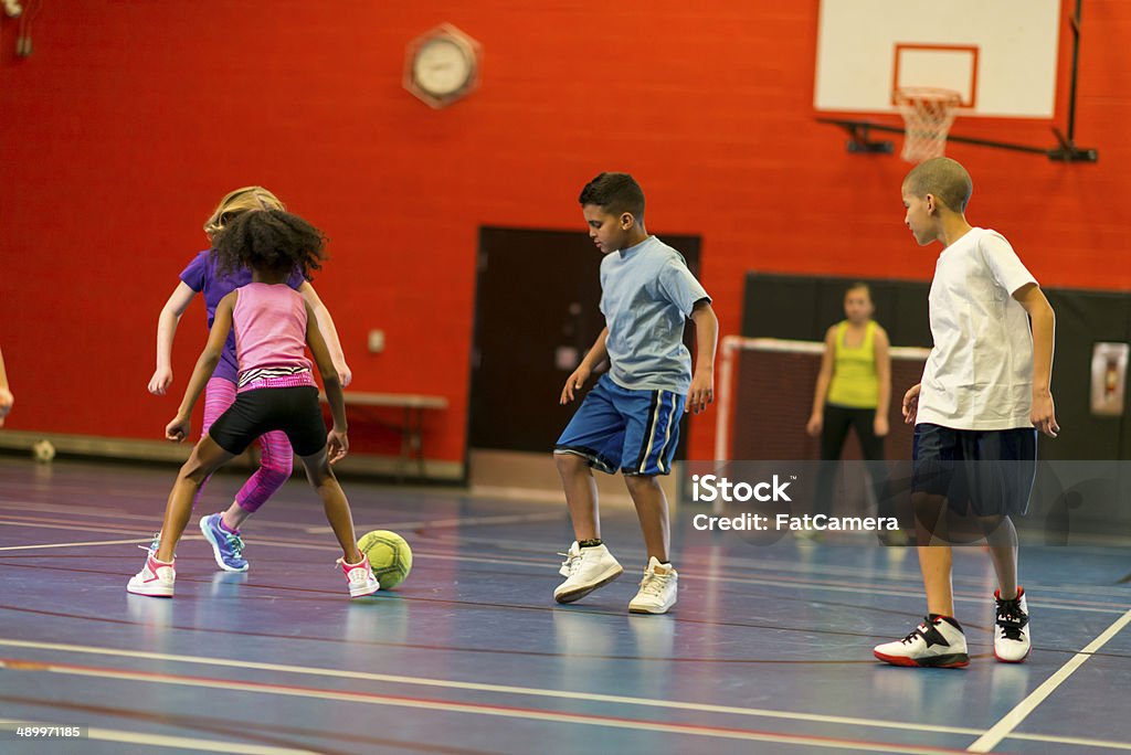 Gimnasio de clase - Foto de stock de Fútbol libre de derechos