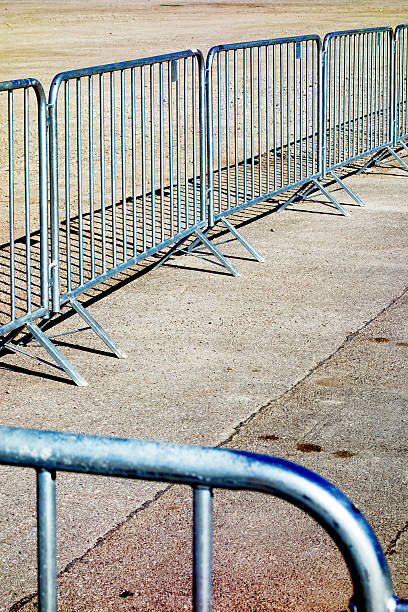 istock mobile steel fence 489972587