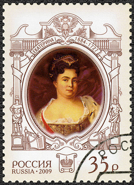 istock Postage stamp Russia 2009 325th anniversary birth of Catherine 489973121