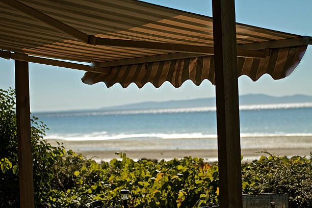 awning Retractable, Awning, beach,background retractable photos stock pictures, royalty-free photos & images