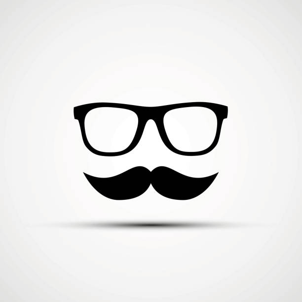 ilustrações de stock, clip art, desenhos animados e ícones de ilustração vetorial de óculos - costume mustache child disguise