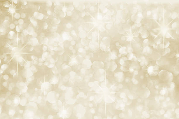Golden glitter bokeh christmas background texture