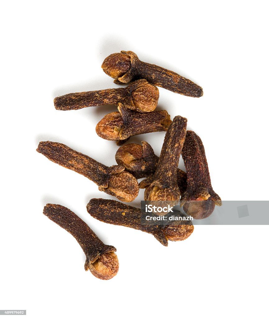 cloves isolated on white background Clove - Spice Stock Photo