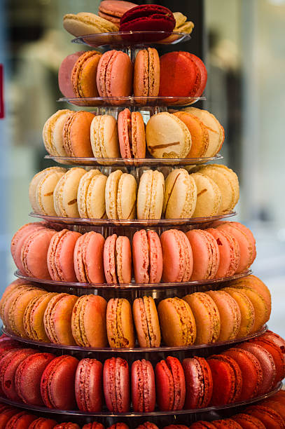 istock traditional french colorful macarons in a box 489980640