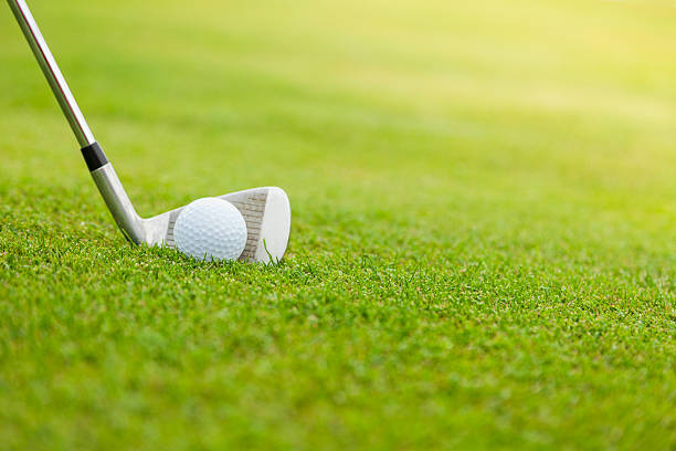 istock Golf club and ball in grass 489981194