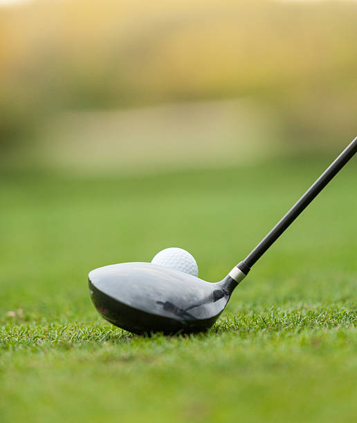 istock Golf club and ball in grass 489981214