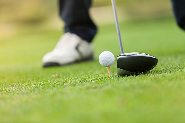 istock Golf club and ball in grass 489981232
