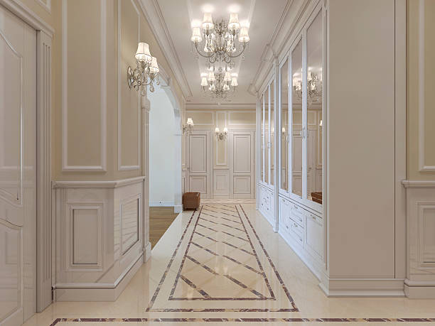 istock The interior design of the hall in a classic style. 489981328