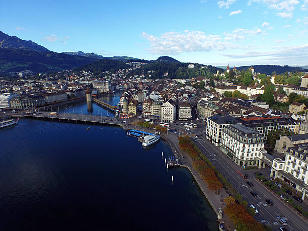 istock Aerial View, Lucerne, Switzerland 489982346