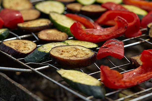 istock zucchini, peppers, eggplants cooked Grilled 489982868