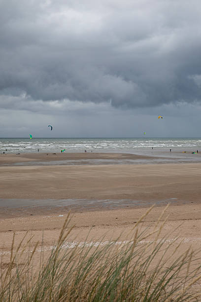 istock Kitesurfing at the Coast of Normandy 489986856