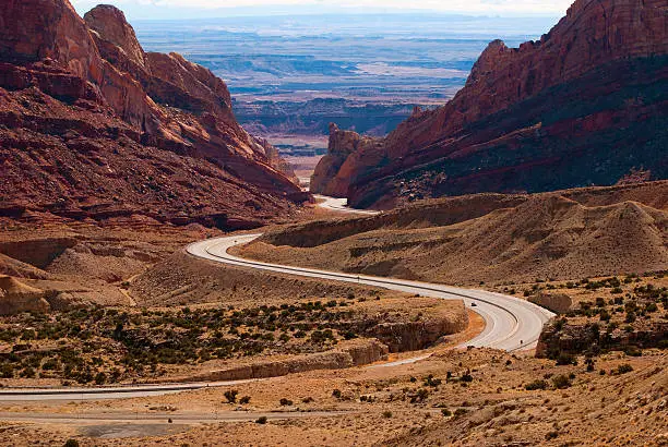 Spotted wolf canyon in Utah