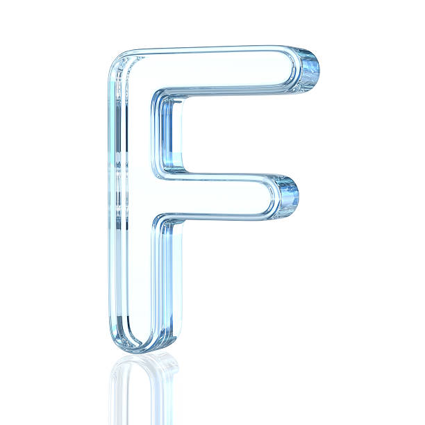 istock Glass Alphabet Letter F 490020706