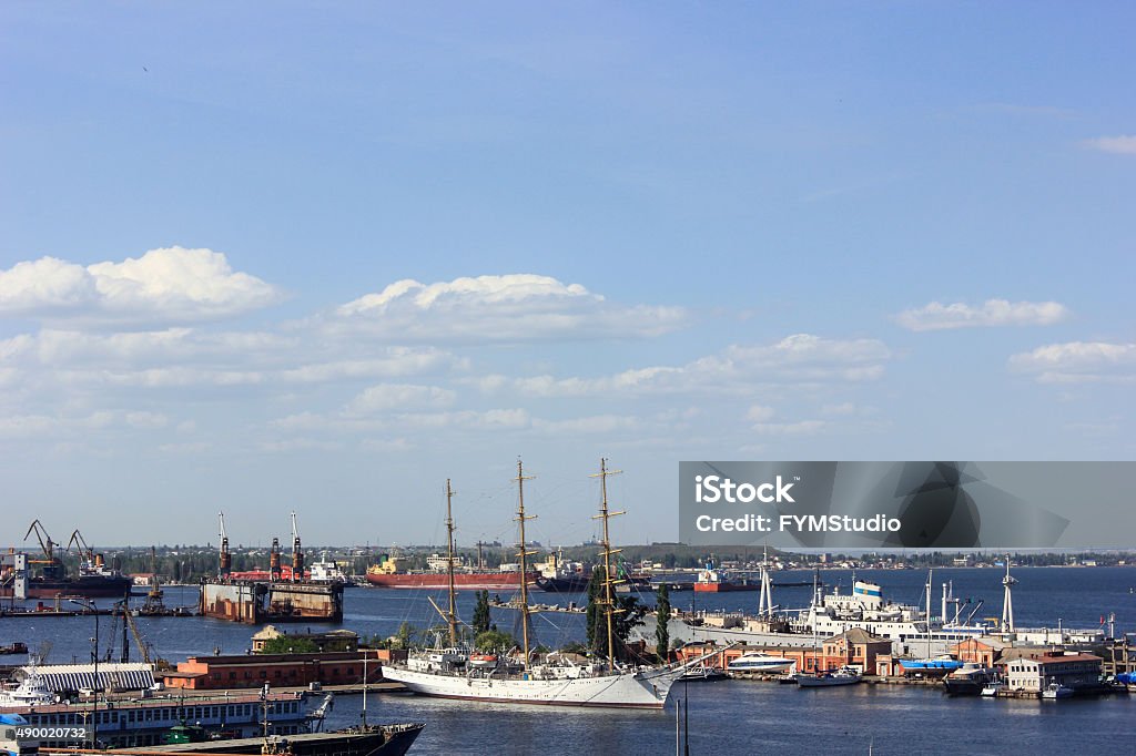 Ships in Harbor Ships in port, Odessa, Ukrain Odessa - Ukraine Stock Photo