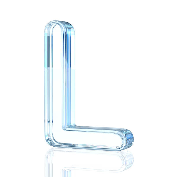 istock Glass Alphabet Letter L 490020760
