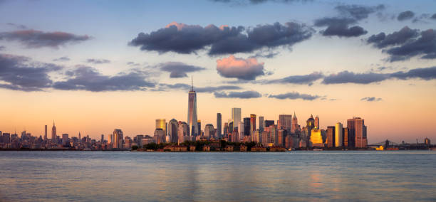 istock One World Trade Center, Lower Manhattan at Sunset, New York 490023748