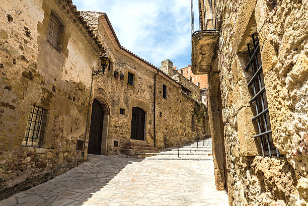 istock Medieval street in Catalonia 490026122