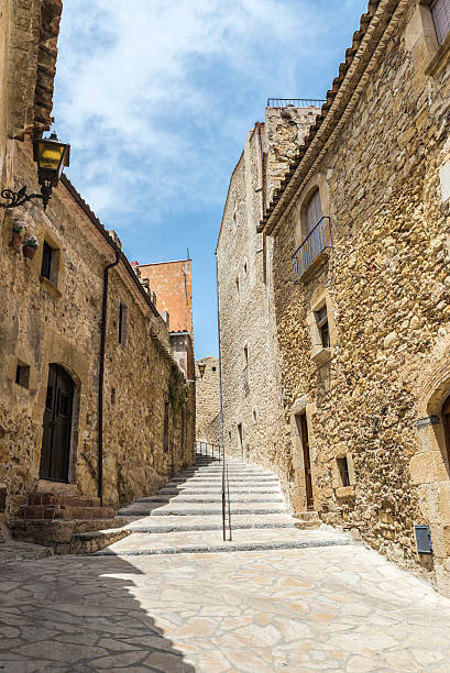 istock Medieval street in Catalonia 490026334