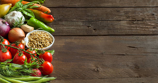 istock Spelt in a bowl and fresh vegetables 490046864
