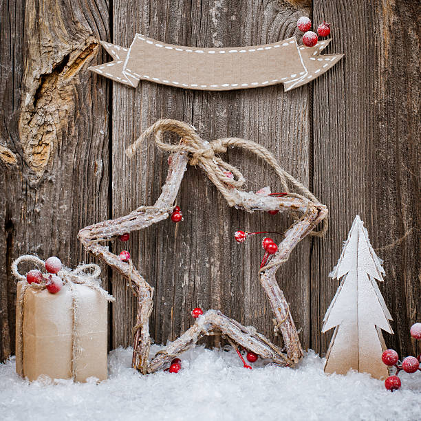 istock Christmas decoration over wooden background 490054912
