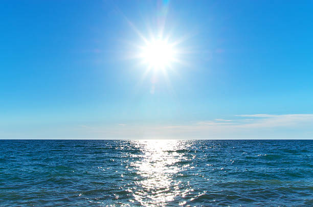 Coast of beach at day. Nature composition